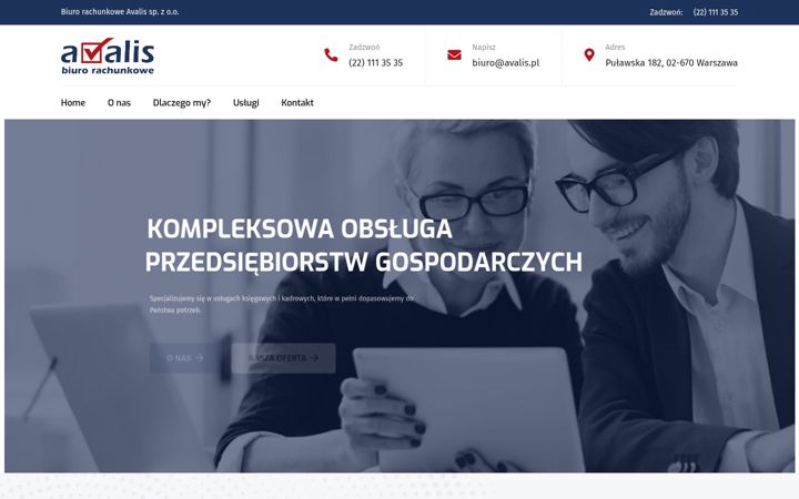 Screenshot of avalis.pl
