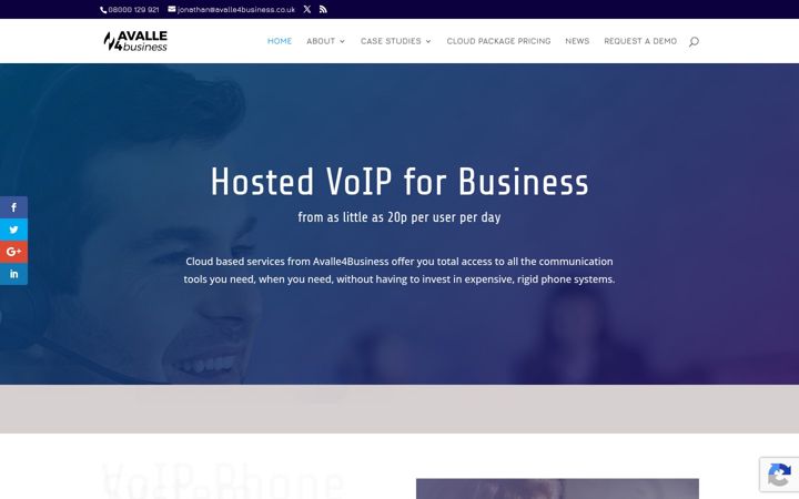 Zrzut ekranu avalle4business.co.uk