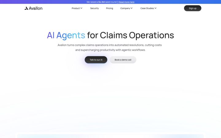 Screenshot of avallon.ai