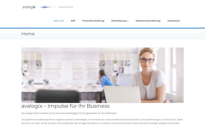 Screenshot of avalogix.de
