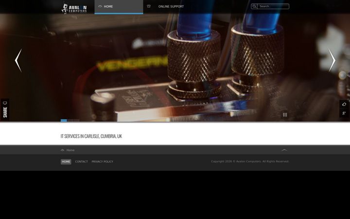 Screenshot of avalon-computers.co.uk