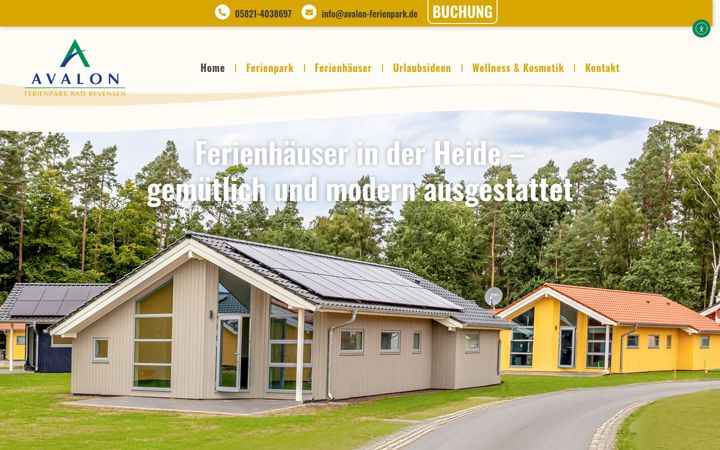 Screenshot of avalon-ferienpark.de