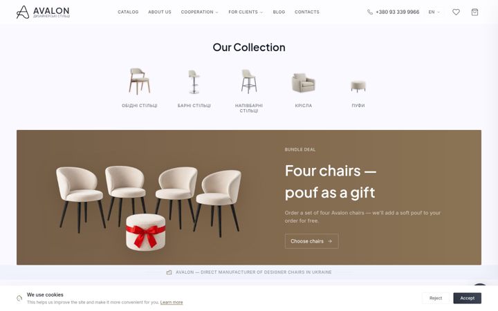 Screenshot of avalon-home.shop