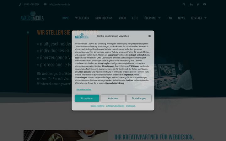 Screenshot of avalon-media.de