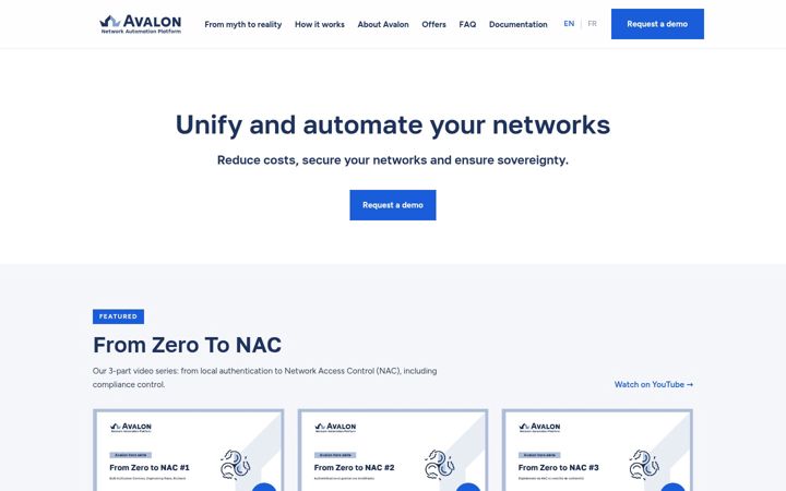 Screenshot of avalon-nap.com