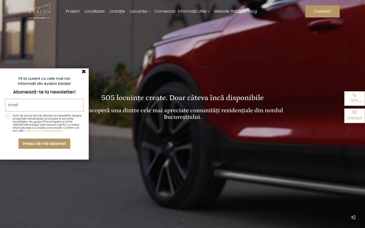 Screenshot of avalonestate.ro