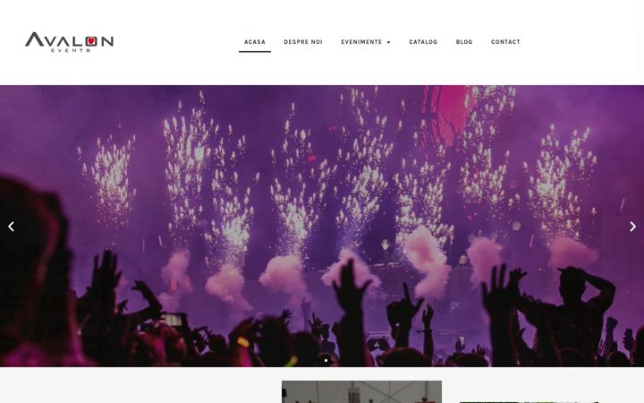 Screenshot of avalonevents.ro