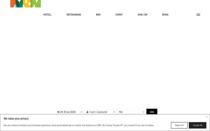 Screenshot of avalonhotel.se