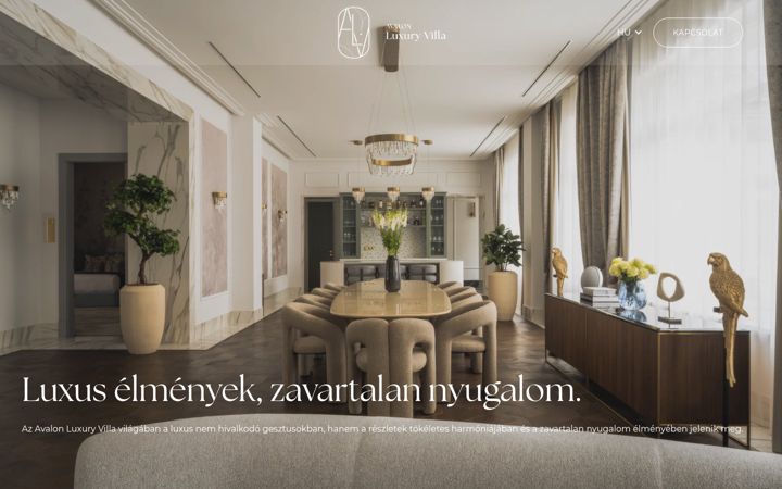 Screenshot of avalonluxuryvilla.hu