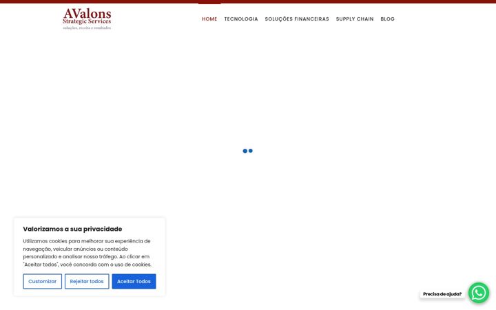 Screenshot van avalons.com.br