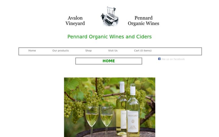Screenshot of avalonvineyard.co.uk
