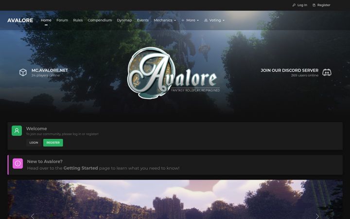 Screenshot ta' avalore.net