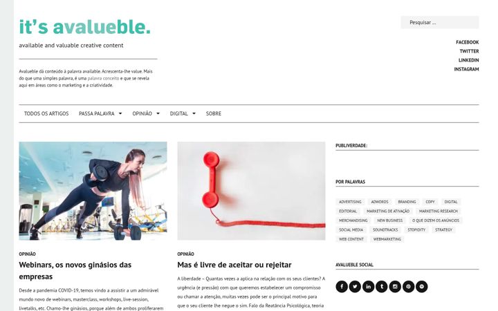 Screenshot of avalueble.pt