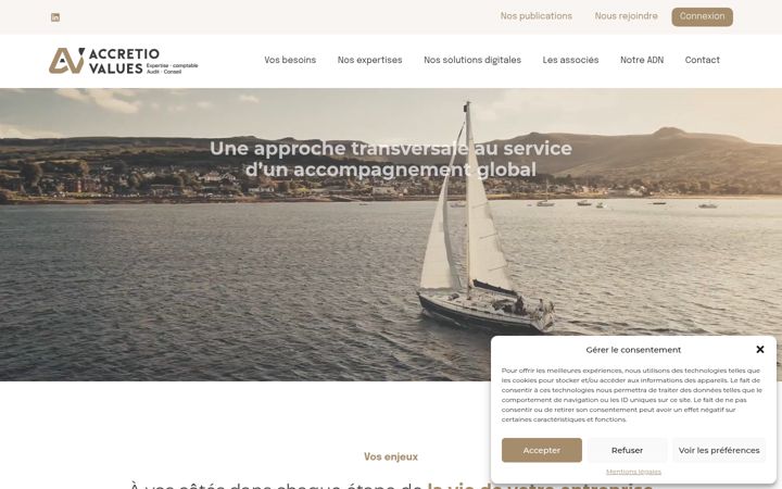 Screenshot of avalues.fr