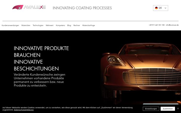 Screenshot of avaluxe.de