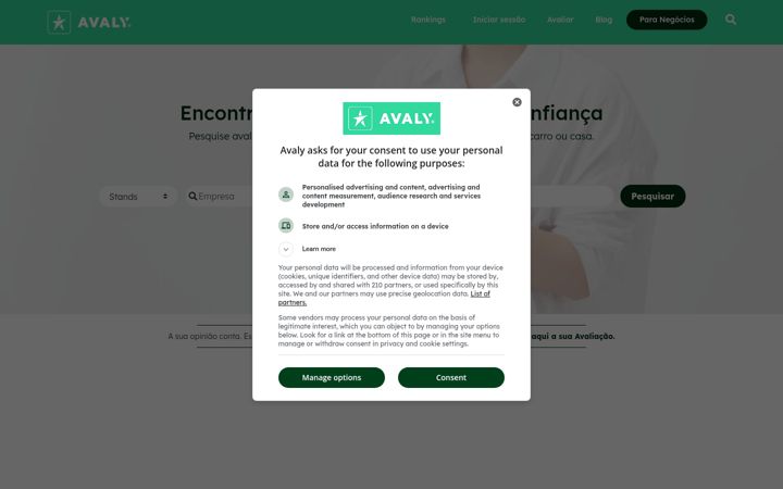Zrzut ekranu avaly.pt