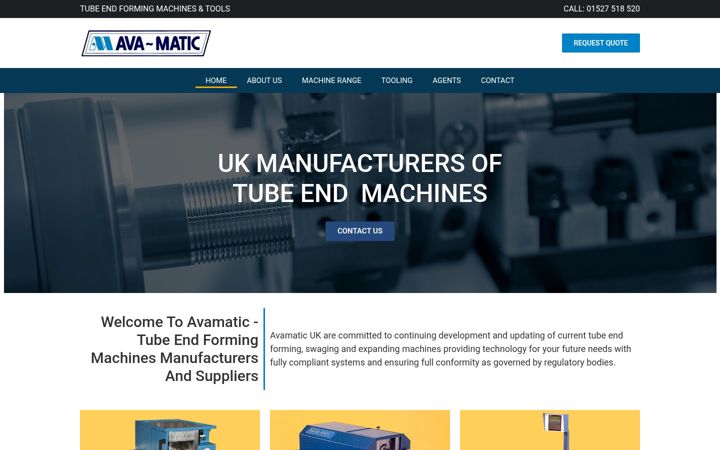 Screenshot of avamatic.co.uk