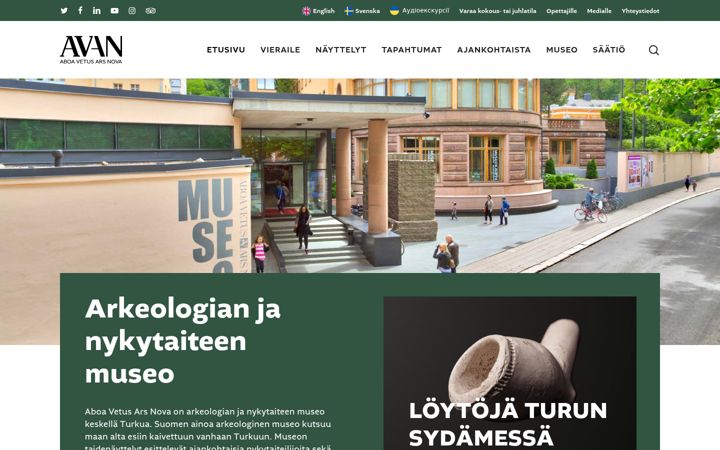 Ekrānuzņēmums no avan.fi