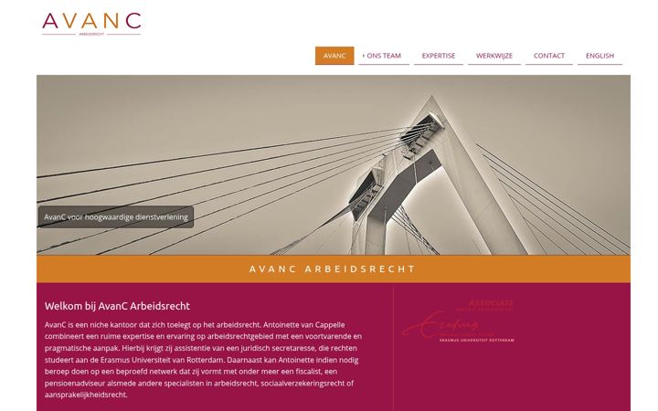 Capture d'écran de avanc.nl
