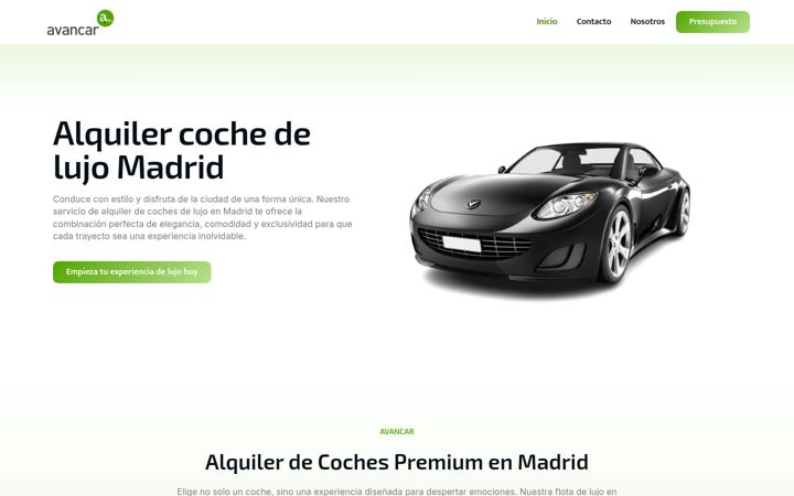 Screenshot of avancar.es