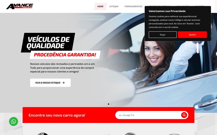 Screenshot of avancemotors.com.br