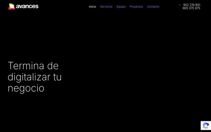 Screenshot of avances.es