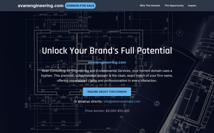 Screenshot of avanengineering.com