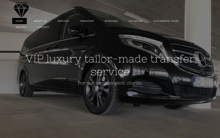Screenshot of avangardluxurytravelcroatia.com