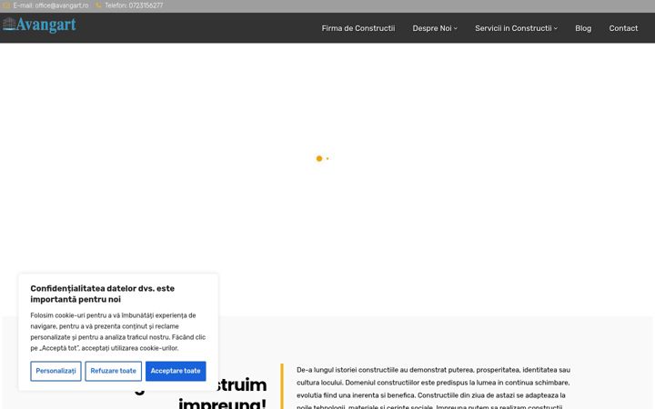 Screenshot of avangart.ro