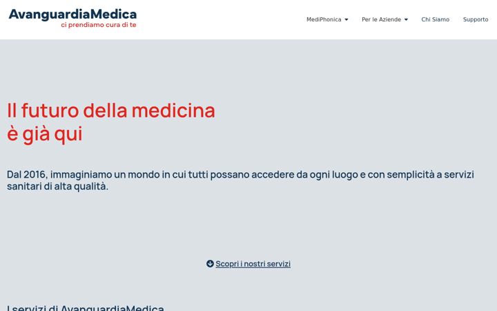 Screenshot of avanguardiamedica.it