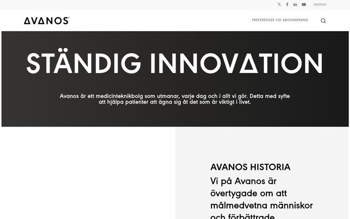 Screenshot of avanos.se
