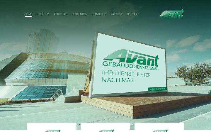Screenshot of avant-gebaeudedienste.de