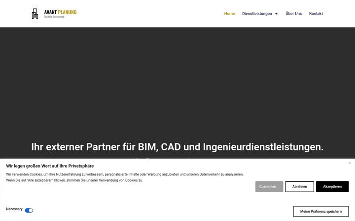 Screenshot of avant-planung.ch