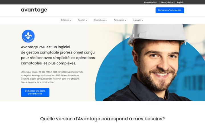 Screenshot of avantage.ca