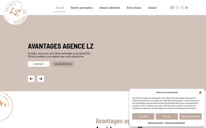 Captura de ecrã de avantageslz-csemanche.fr