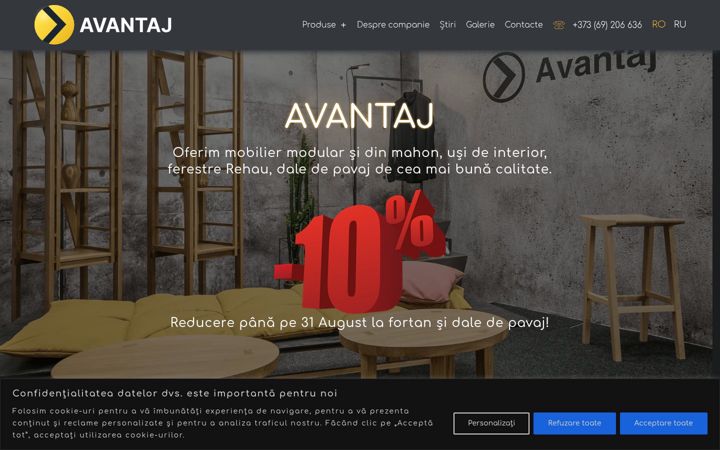 Screenshot of avantaj.md