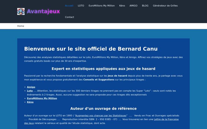 Screenshot of avantajeux.fr