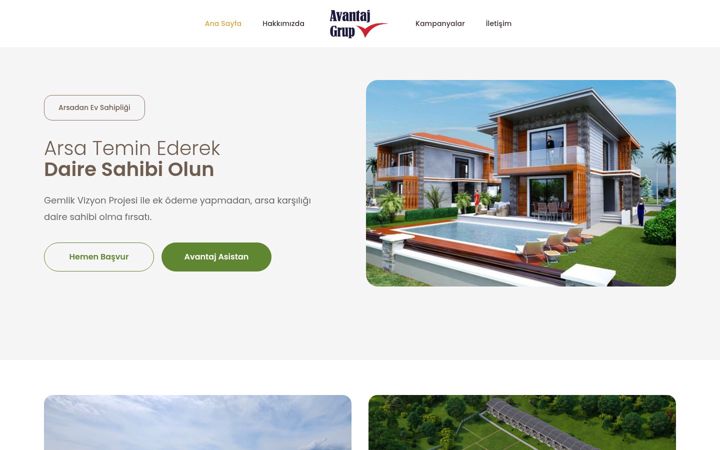 Screenshot of avantajgrup.com.tr
