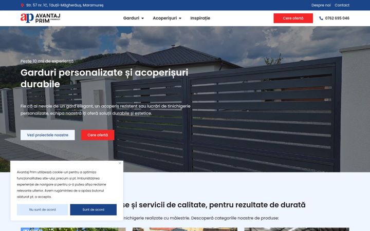 Screenshot of avantajprim.ro