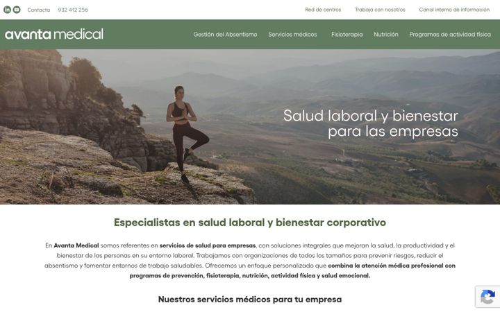 Screenshot of avantamedical.com
