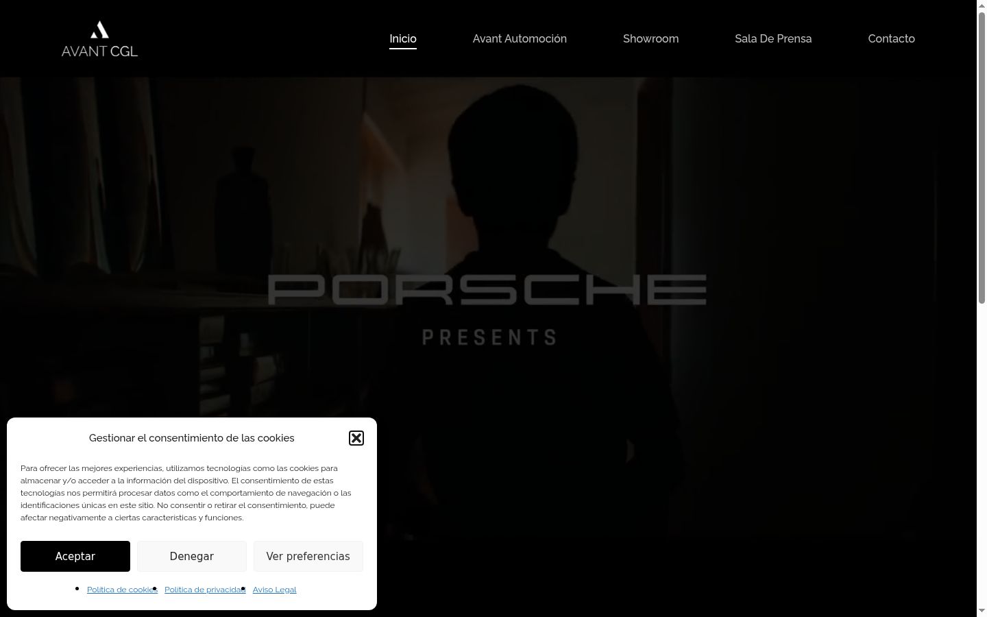Screenshot des Einwilligungsbanners vor jeglicher Interaktion