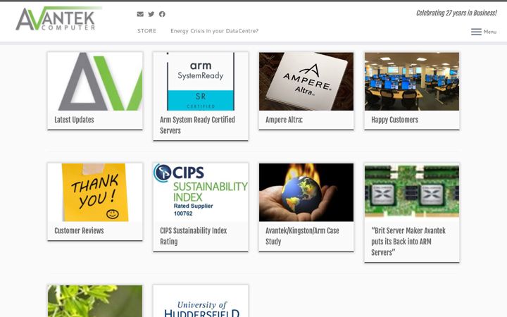 Screenshot of avantek.co.uk