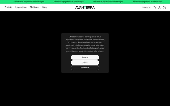Captura de pantalla de avanterra.it