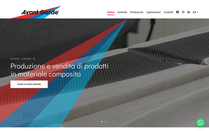 Snímek obrazovky avantgarde-italy.net