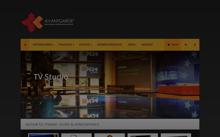 Screenshot of avantgarde-technik.de