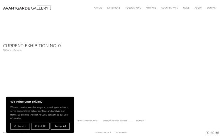 Screenshot of avantgarde.gallery