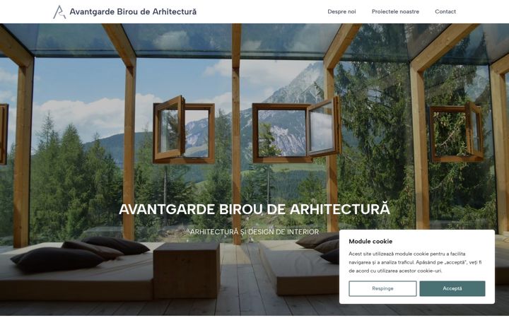 Screenshot of avantgardearhitectura.ro