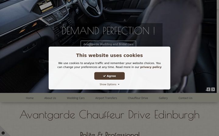 Screenshot of avantgardehire.com