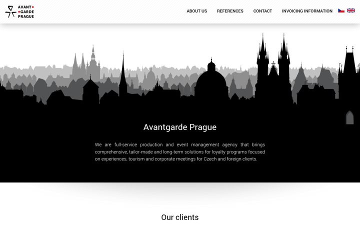 Screenshot of avantgardeprague.cz
