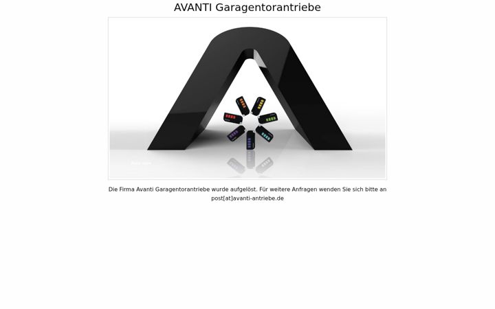 Screenshot of avanti-antriebe.de